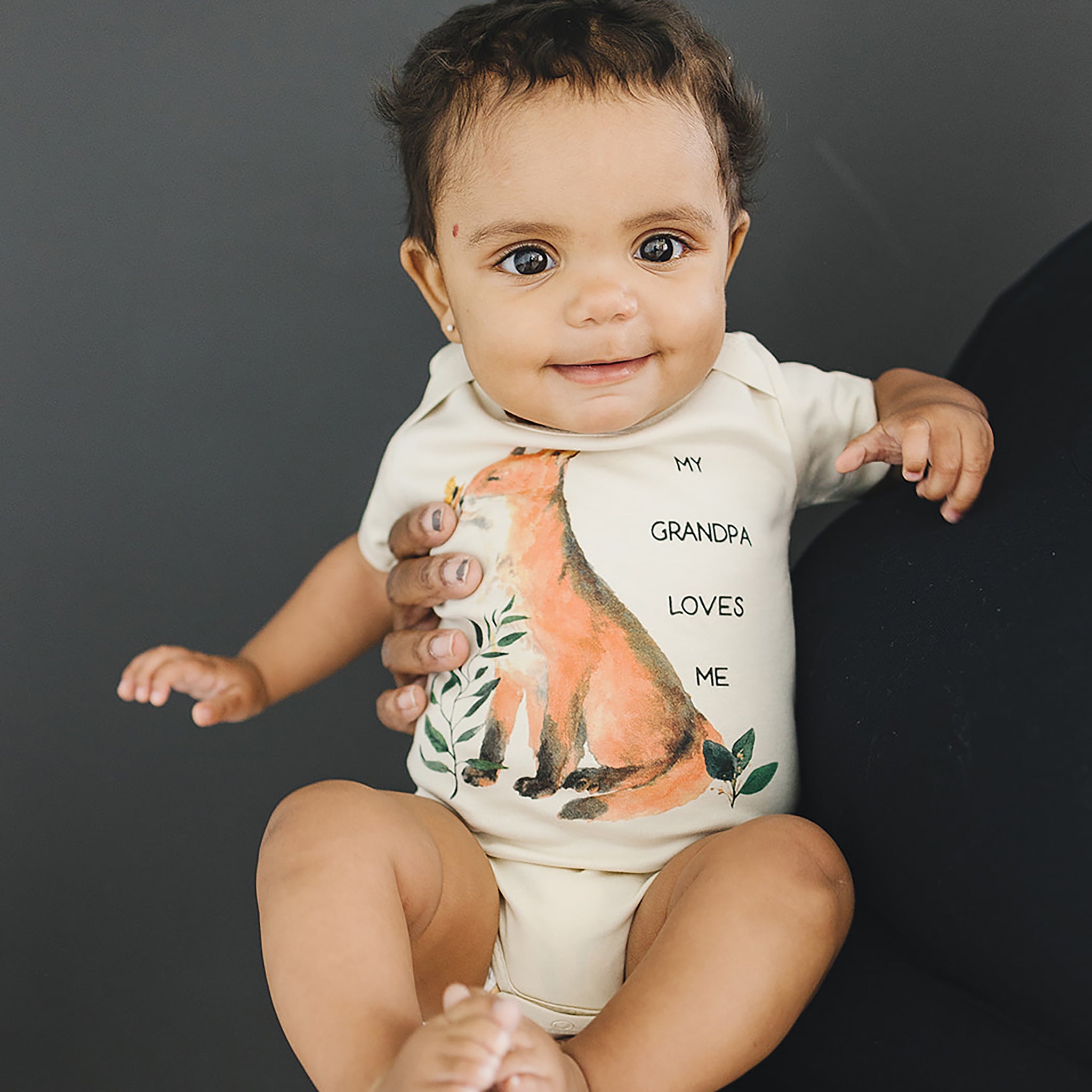 My Grandpa Loves Me Organic Baby Onesie® Urban Baby Co.