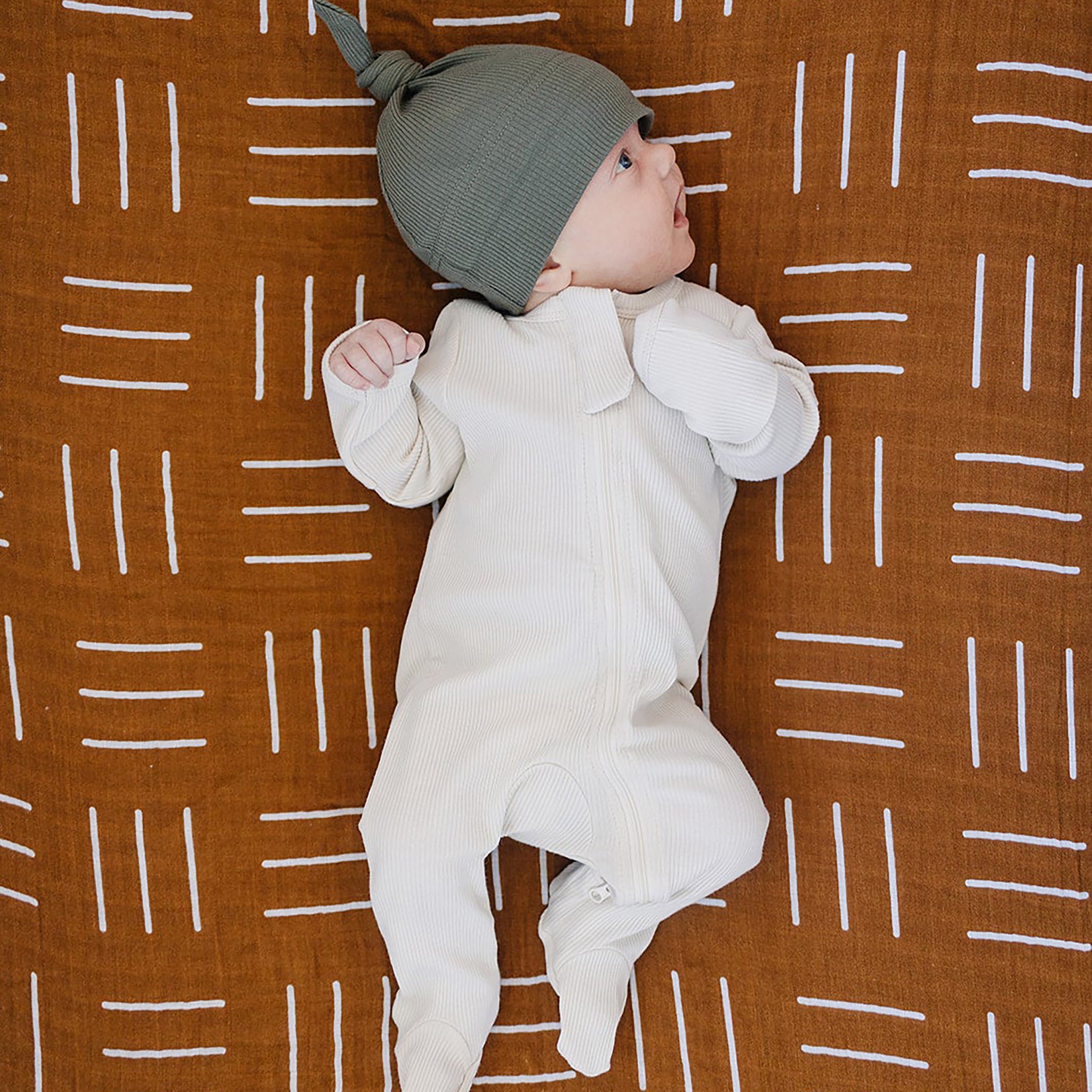 Mustard mudcloth 2025 crib sheet