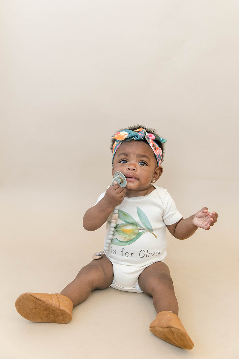 O is for Olive Organic Baby Onesie®