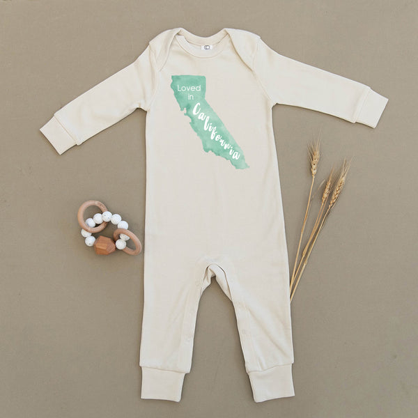 Loved in California Organic Baby Playsuit
