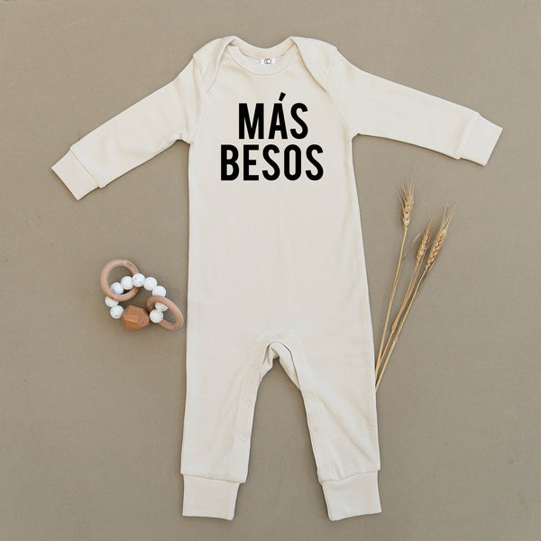Mas Besos, More Kisses, Organic Baby Playsuit