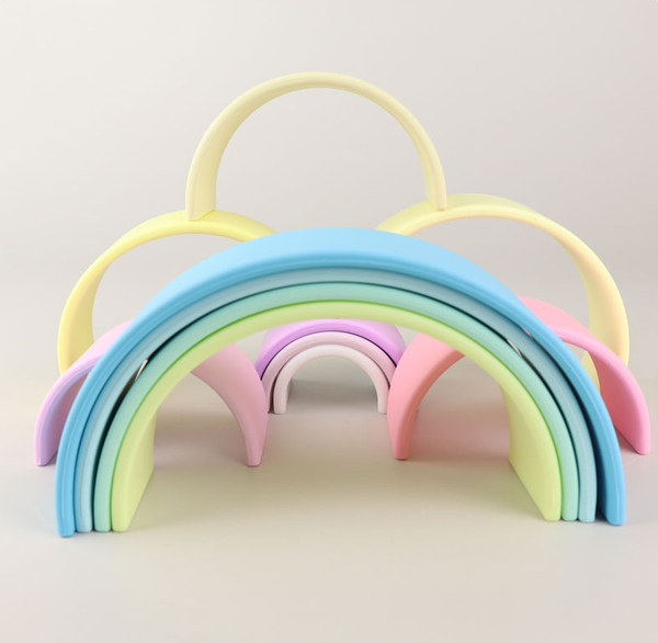 Pastel Rainbow Silicone Toy