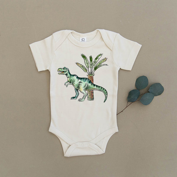 T-Rex Dinosaur Organic Baby Onesie®