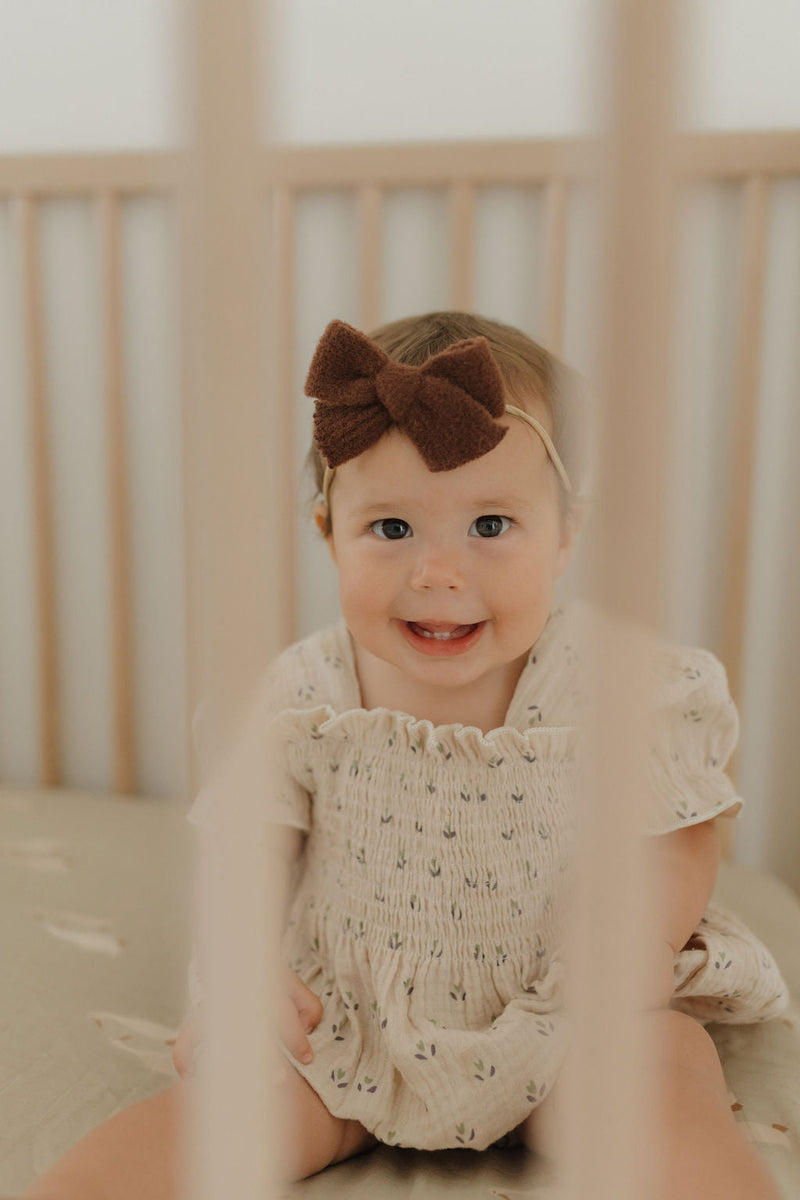 Ruffle Muslin Romper | Flora