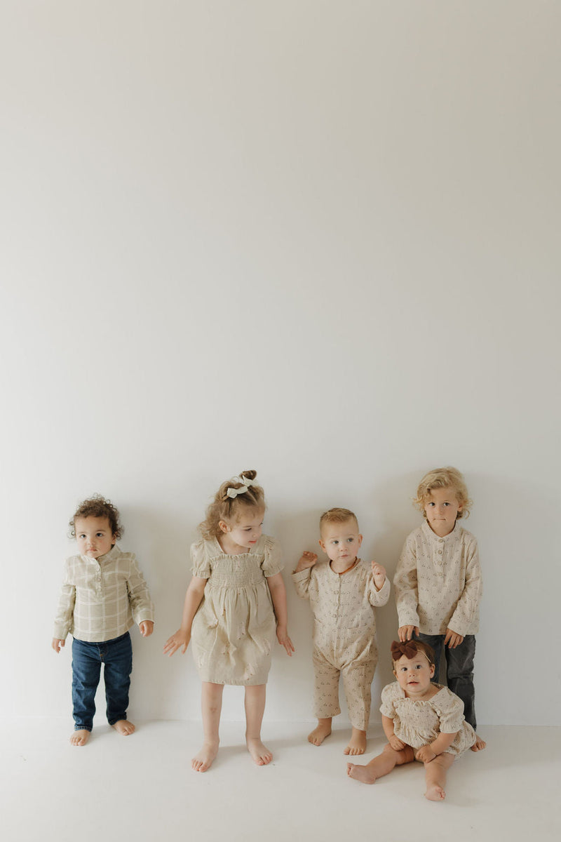 Ruffle Muslin Romper | Flora