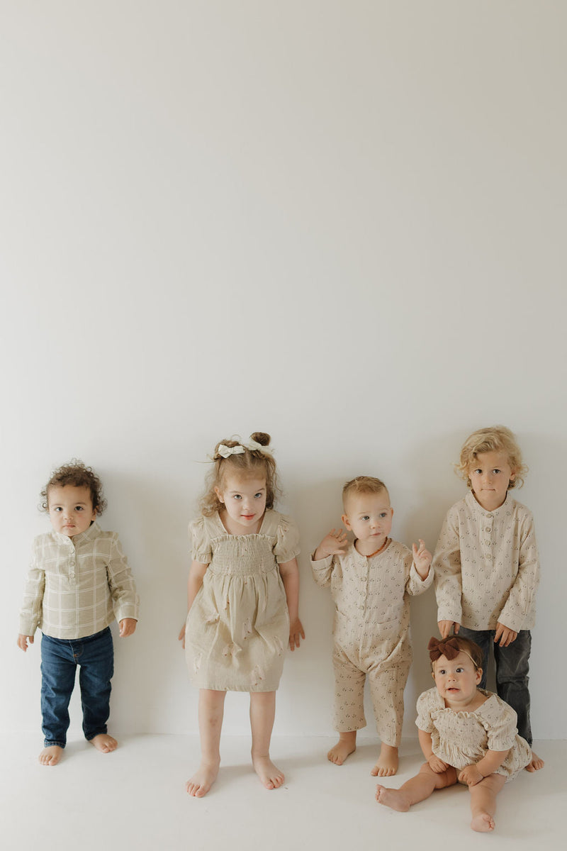 Ruffle Muslin Romper | Flora