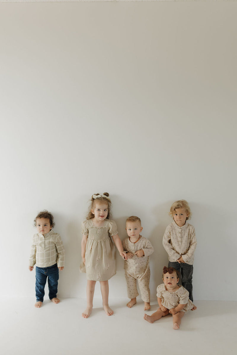 Ruffle Muslin Romper | Flora
