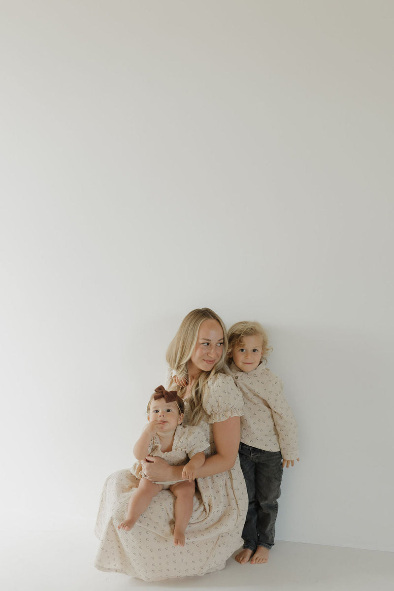 Ruffle Muslin Romper | Flora