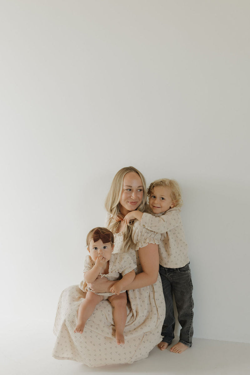 Ruffle Muslin Romper | Flora