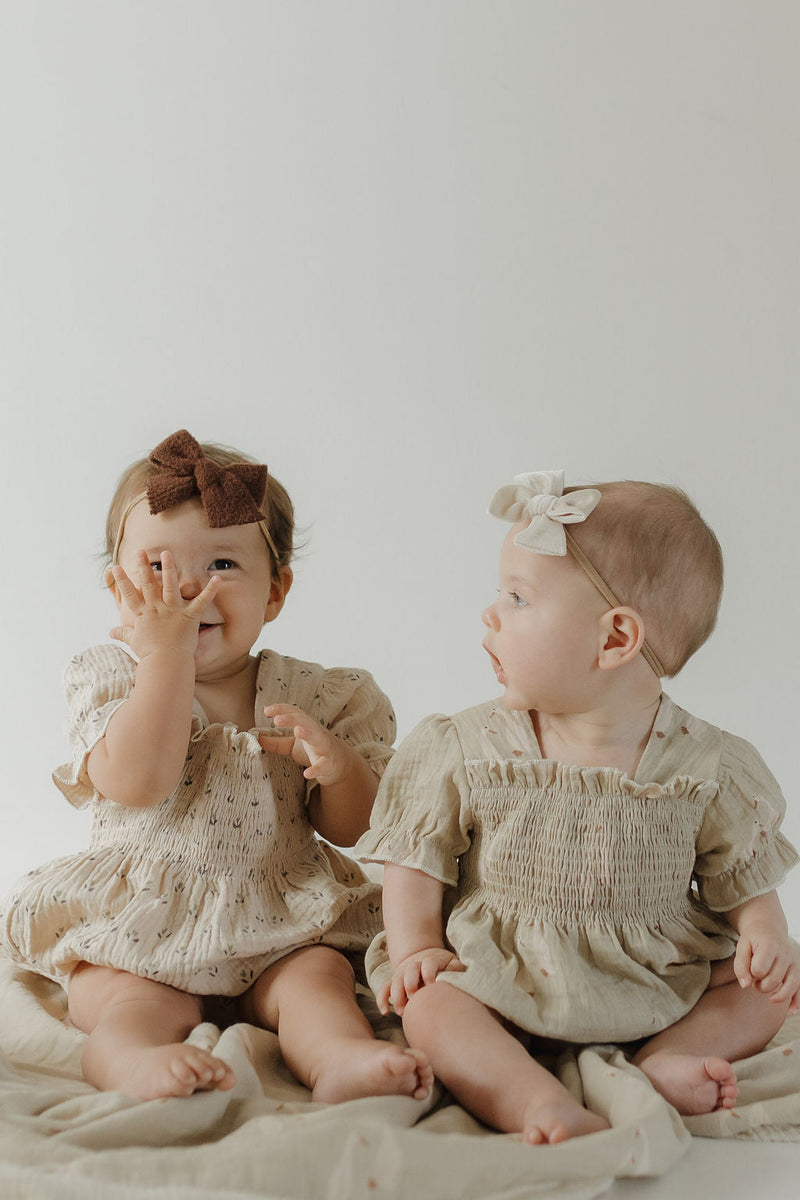 Ruffle Muslin Romper | Flora