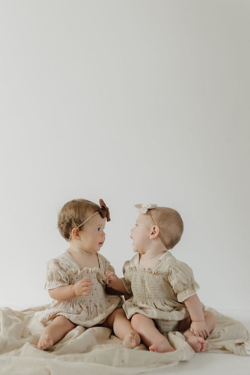 Ruffle Muslin Romper | Flora