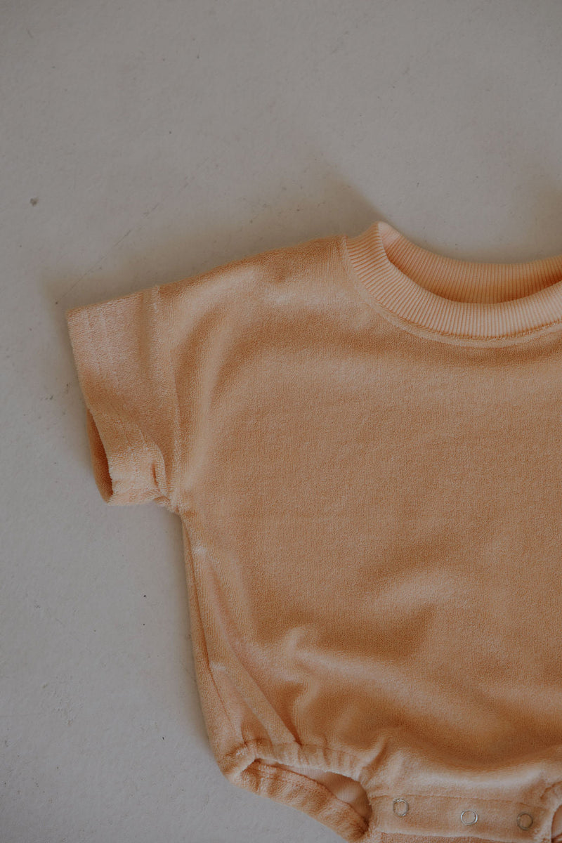 Terry T-Shirt Romper | Sherbert
