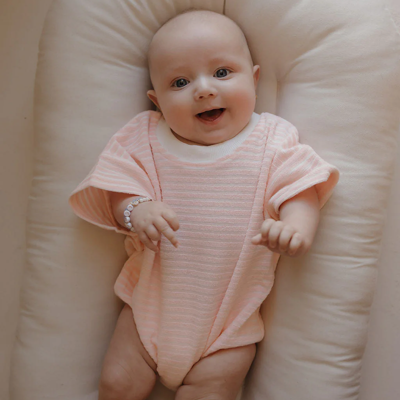 Terry T-Shirt Romper | Cotton Candy