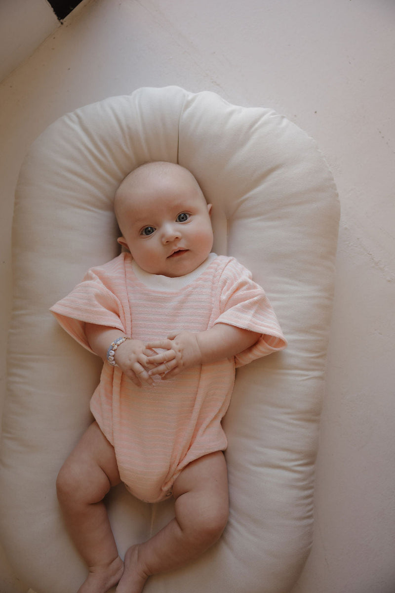 Terry T-Shirt Romper | Cotton Candy