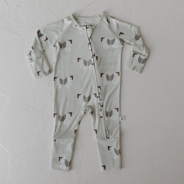 Bamboo Zip Pajamas | Butterflies
