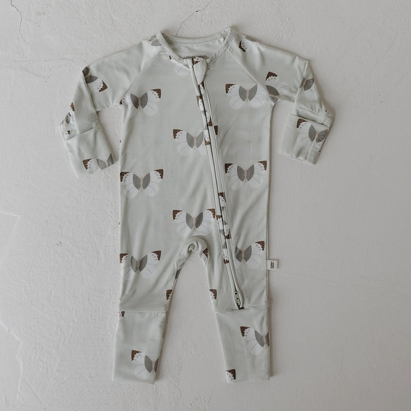 Bamboo Zip Pajamas | Butterflies