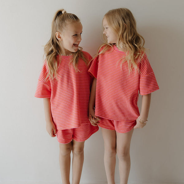 Child Terry Short Set | Strawberry