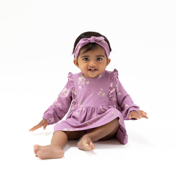 Ruffle Long Sleeve Bubble with Skirt