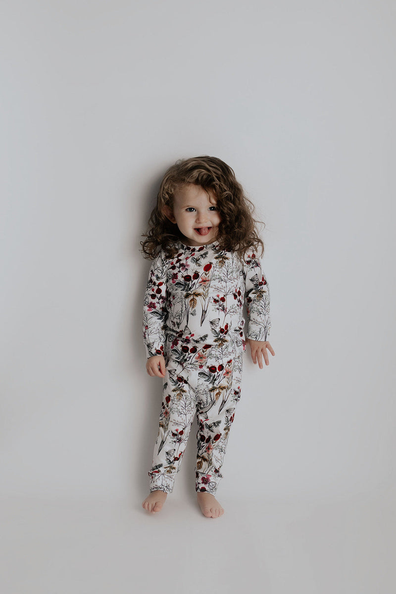 Floral Girls Kids Pajamas
