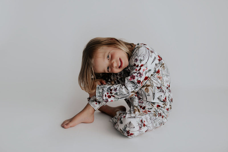 Floral Girls Kids Pajamas