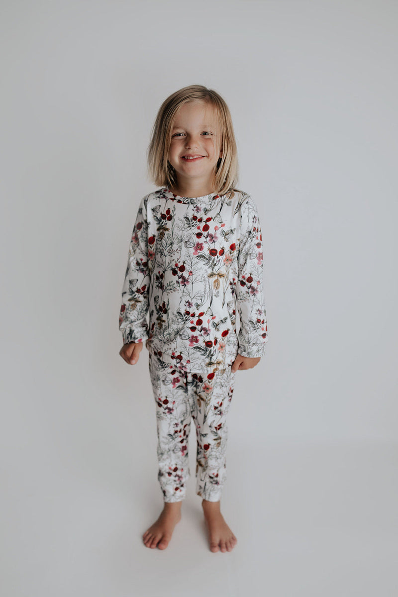 Floral Girls Kids Pajamas