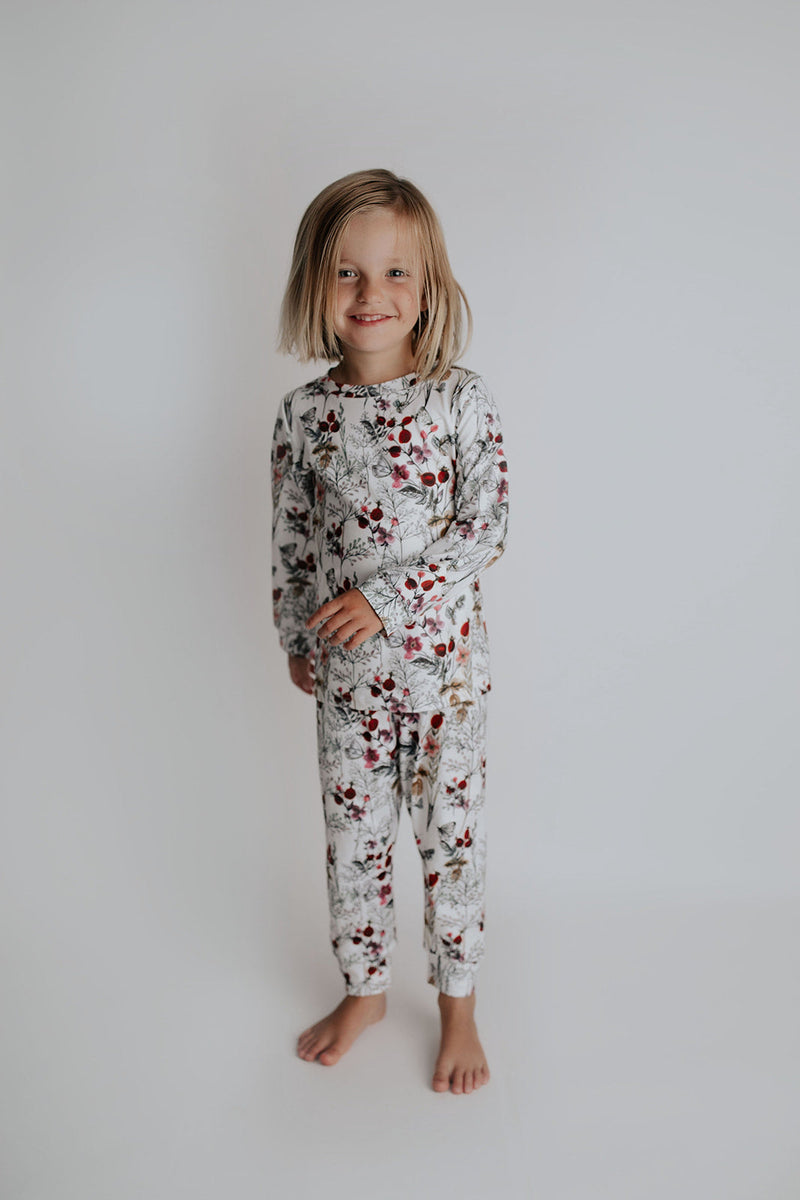 Floral Girls Kids Pajamas