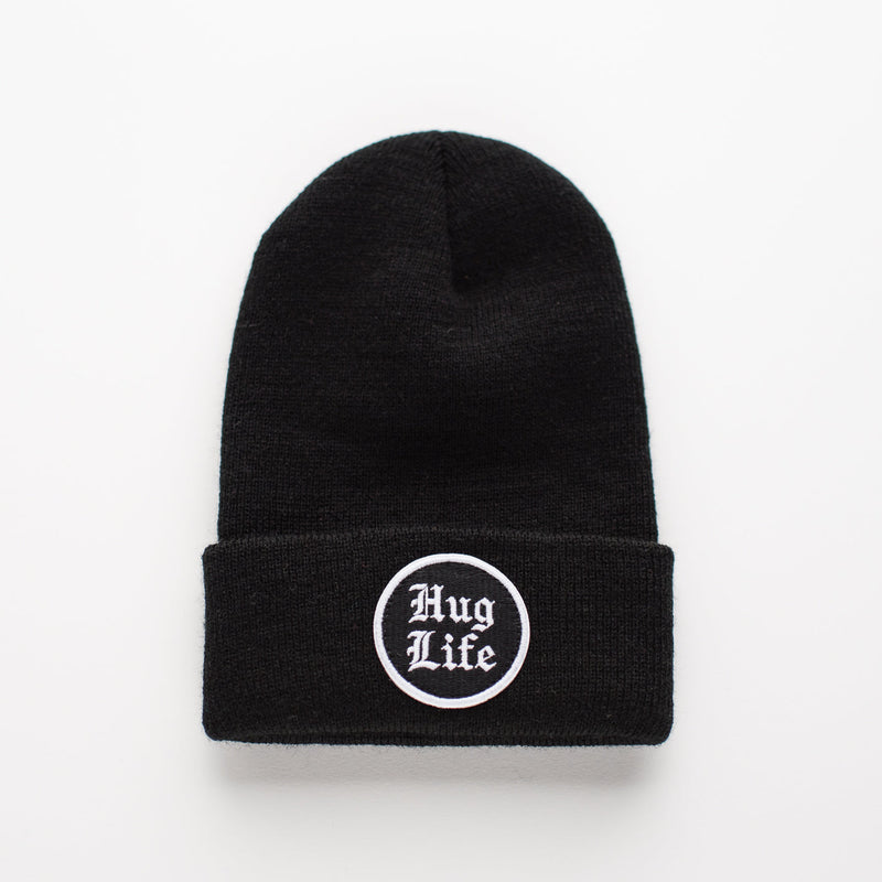 Hug Life - Jet Black Kids Beanie