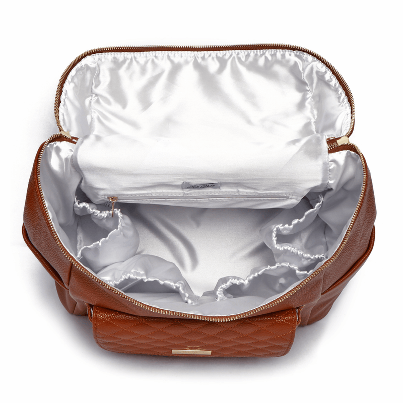Monaco Diaper Bag | Caramel Brown