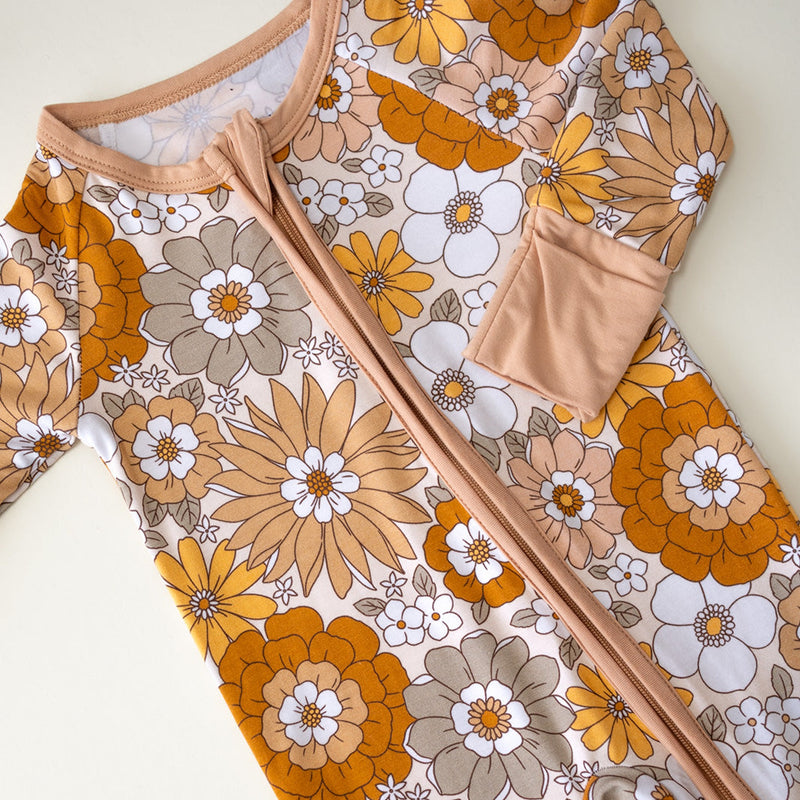 Bamboo Zip Romper | Petal Pop