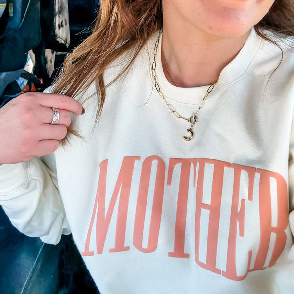 MOTHER - Coral Puff Print - Basic Fleece