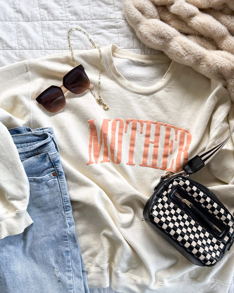 MOTHER - Coral Puff Print - Basic Fleece