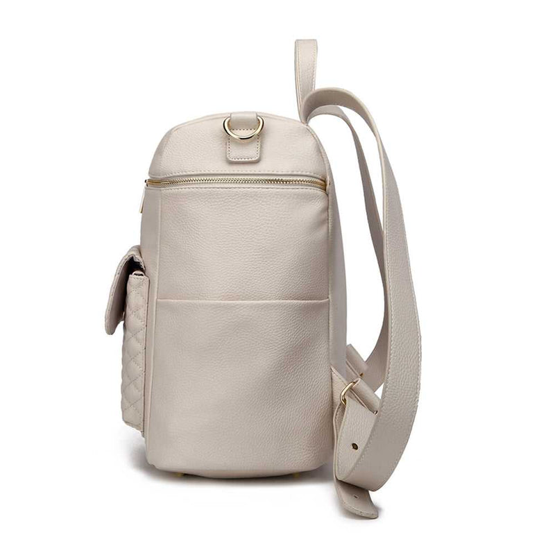 Monaco Diaper Bag | Pearl White