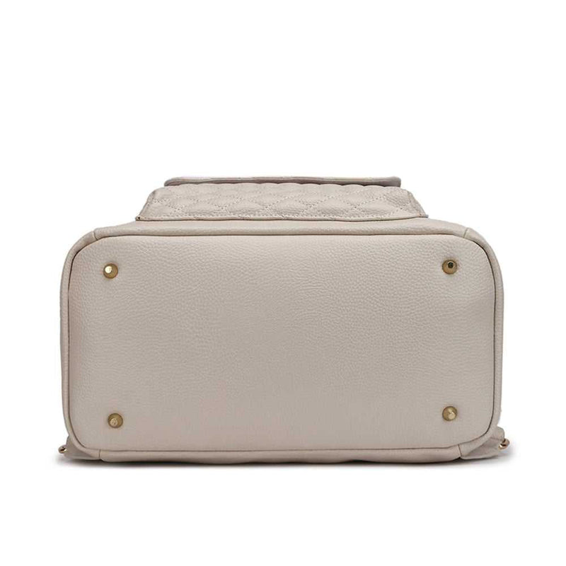 Monaco Diaper Bag | Pearl White