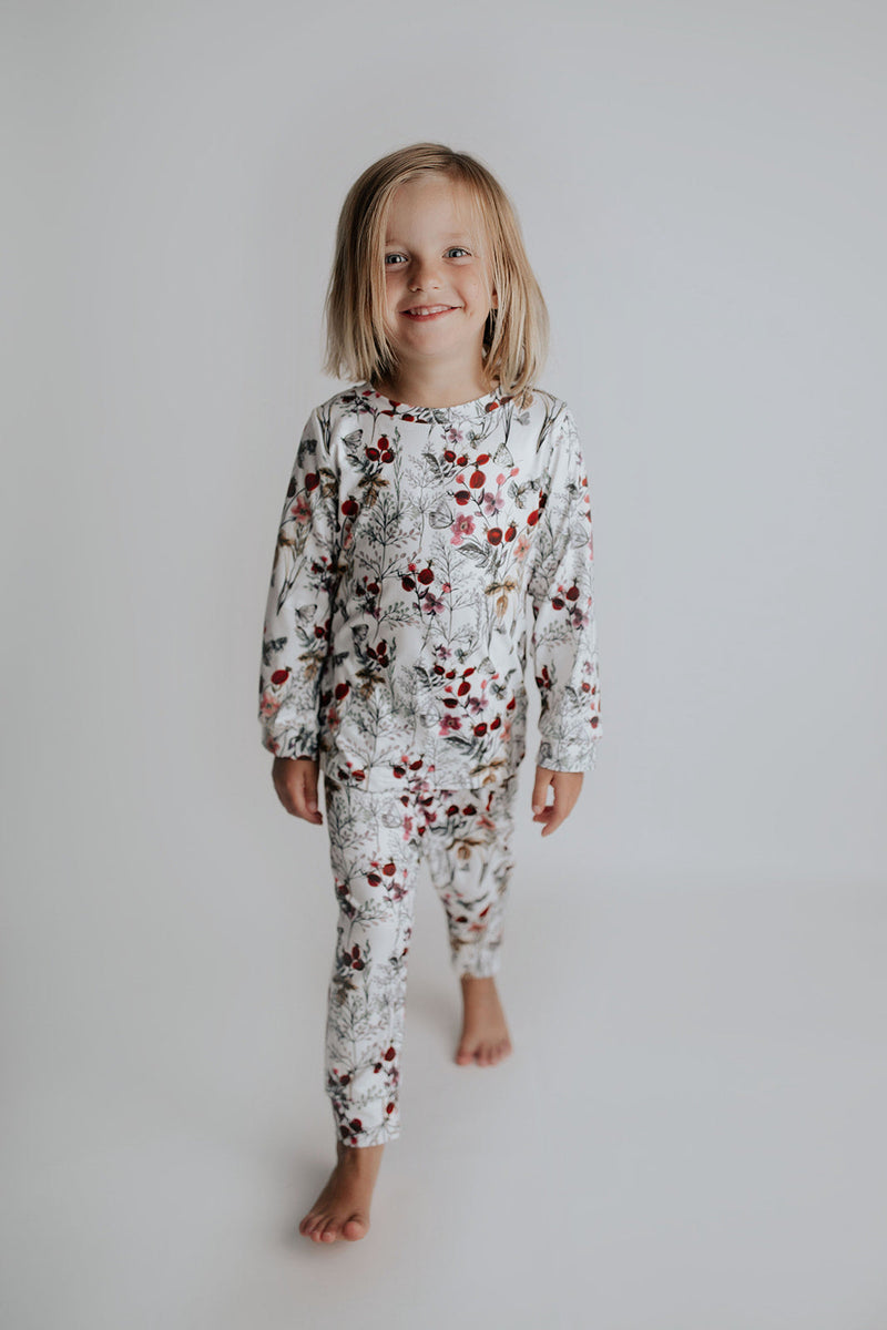 Floral Girls Kids Pajamas