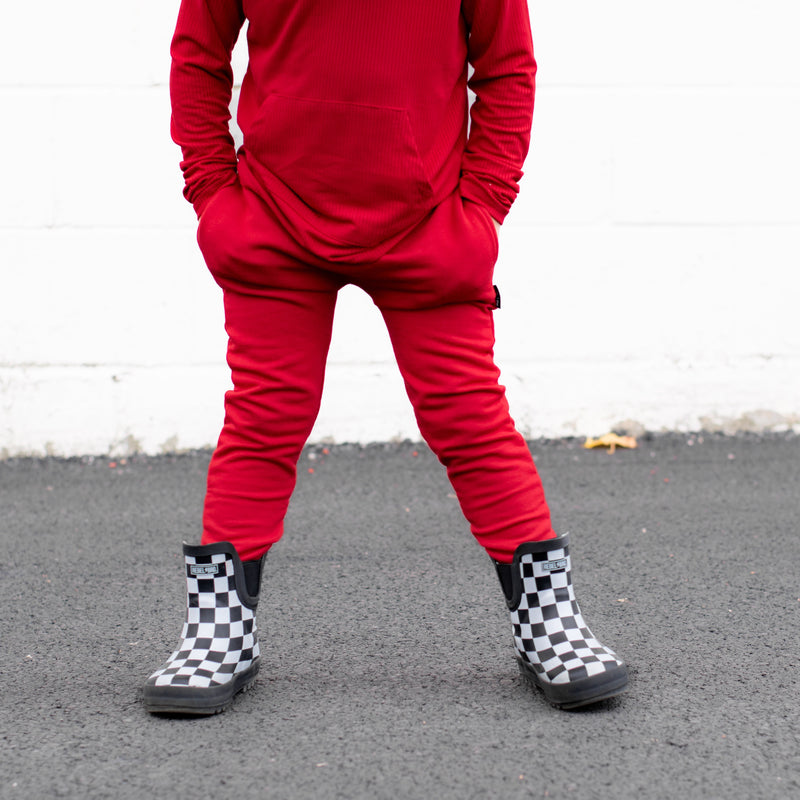 HAREM PANTS- Red