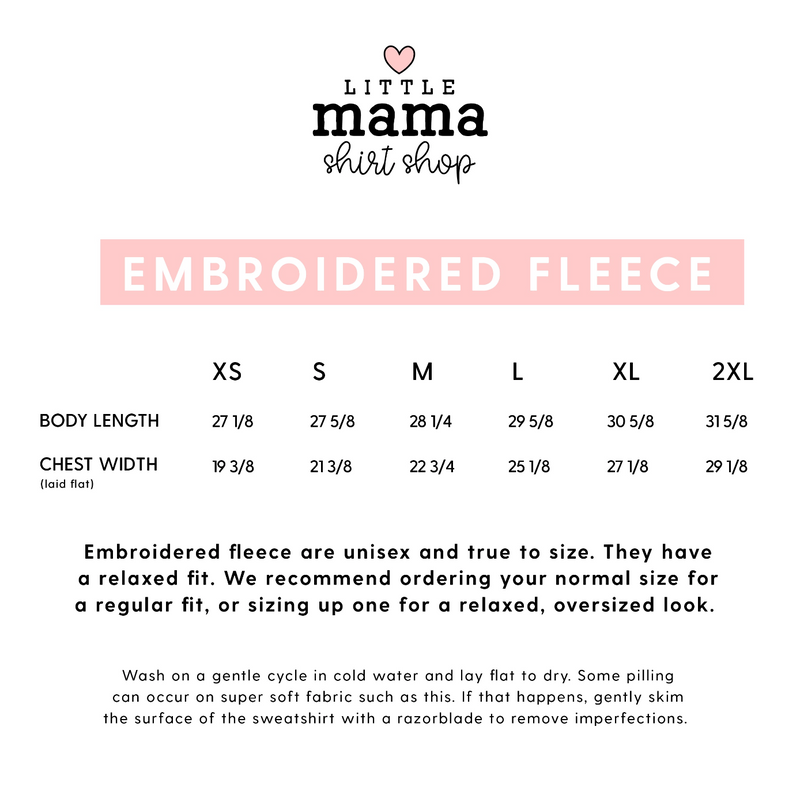 Embroidered SUPER-SOFT Fleece  - Outline Name