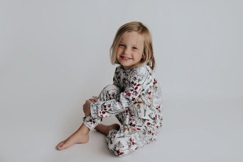Floral Girls Kids Pajamas