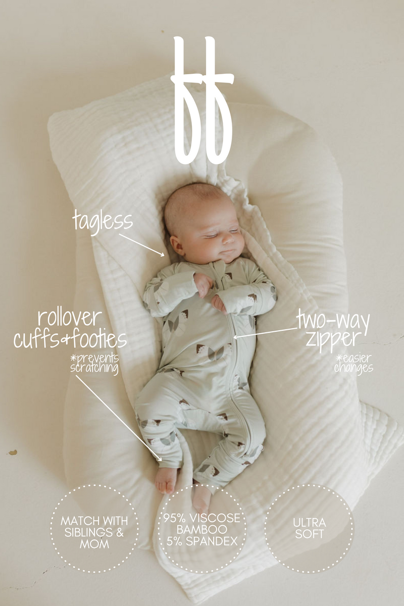 Bamboo Zip Pajamas | Butterflies