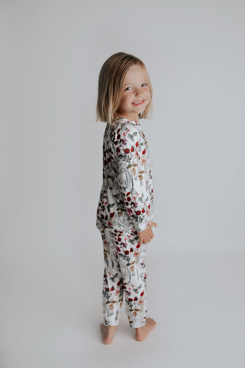 Floral Girls Kids Pajamas