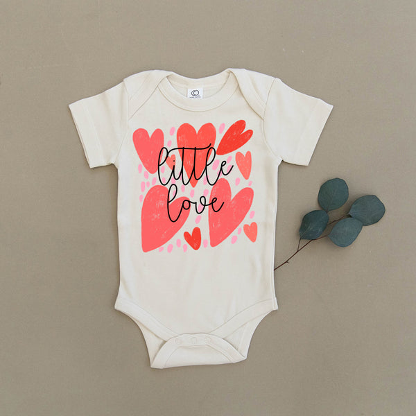 Little Love Valentine's Day Hearts Organic Baby Onesie®