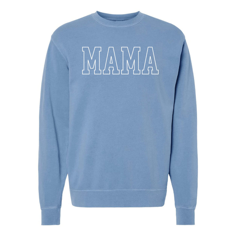 Embroidered PIGMENT Crewneck - MAMA - Outline