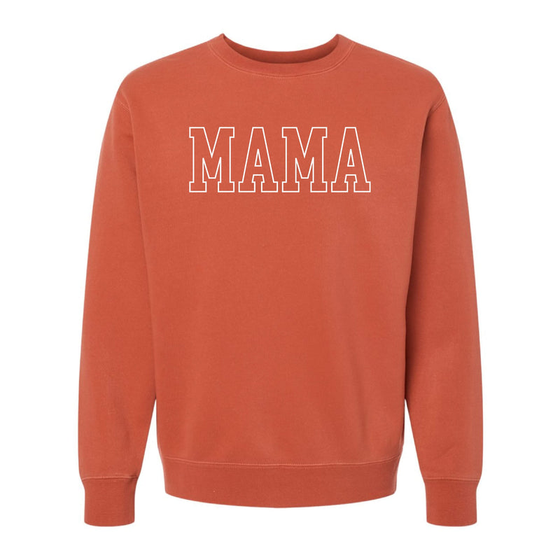 Embroidered PIGMENT Crewneck - MAMA - Outline