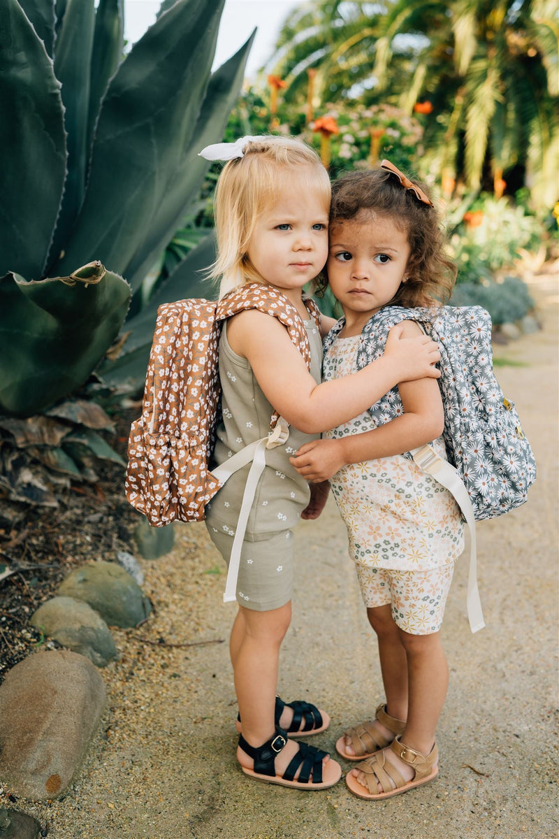 daisy mini backpack Green Daisy Mini Backpack – Urban Baby Co