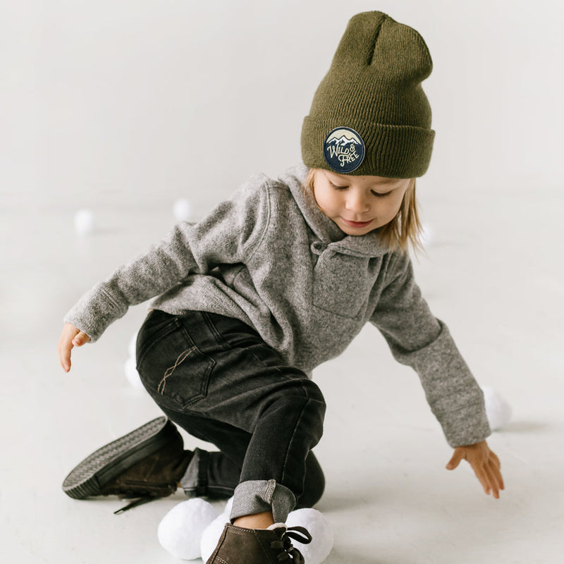 Wild & Free - Moss Kids Beanie