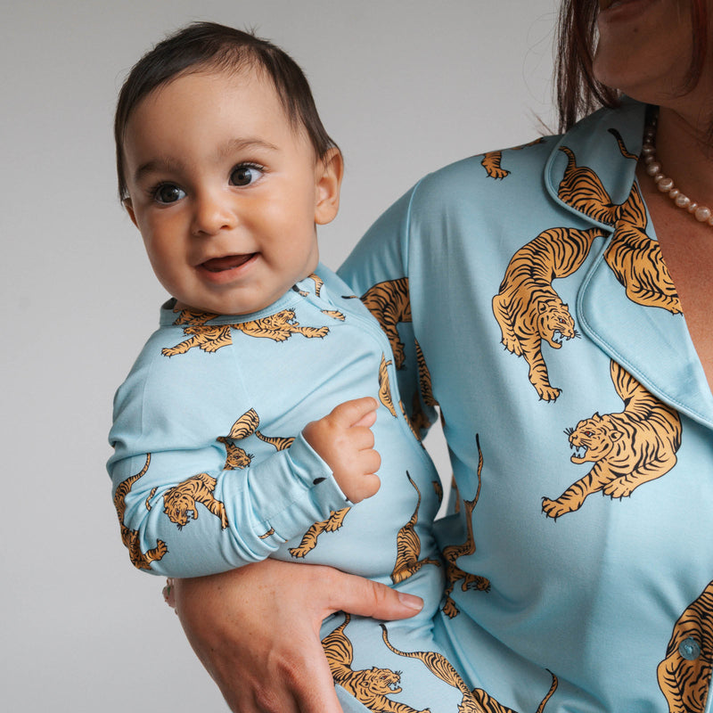 Tigers | Bamboo Zip Romper