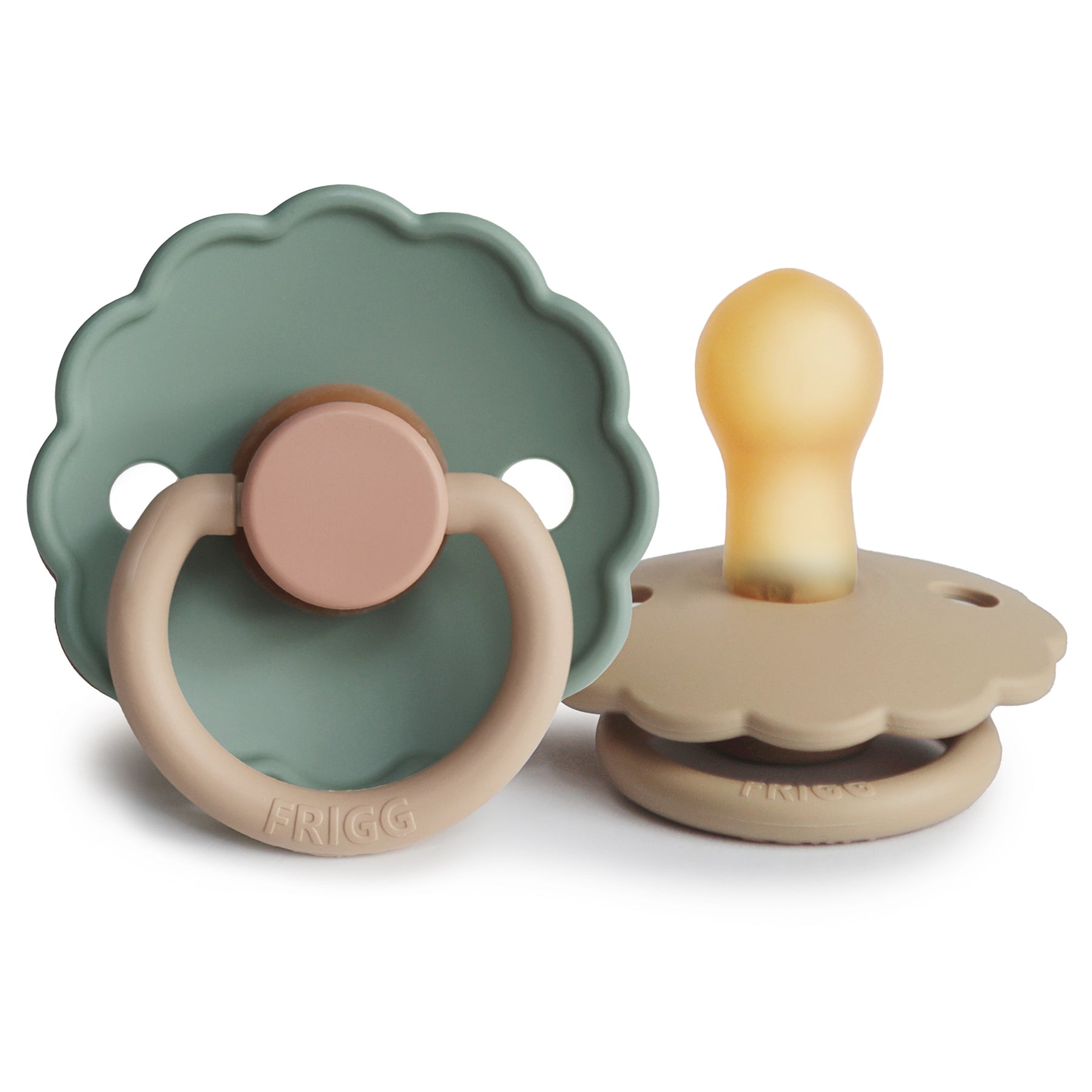 FRIGG Daisy Natural Rubber Pacifier 2-Pack – Urban Baby Co.