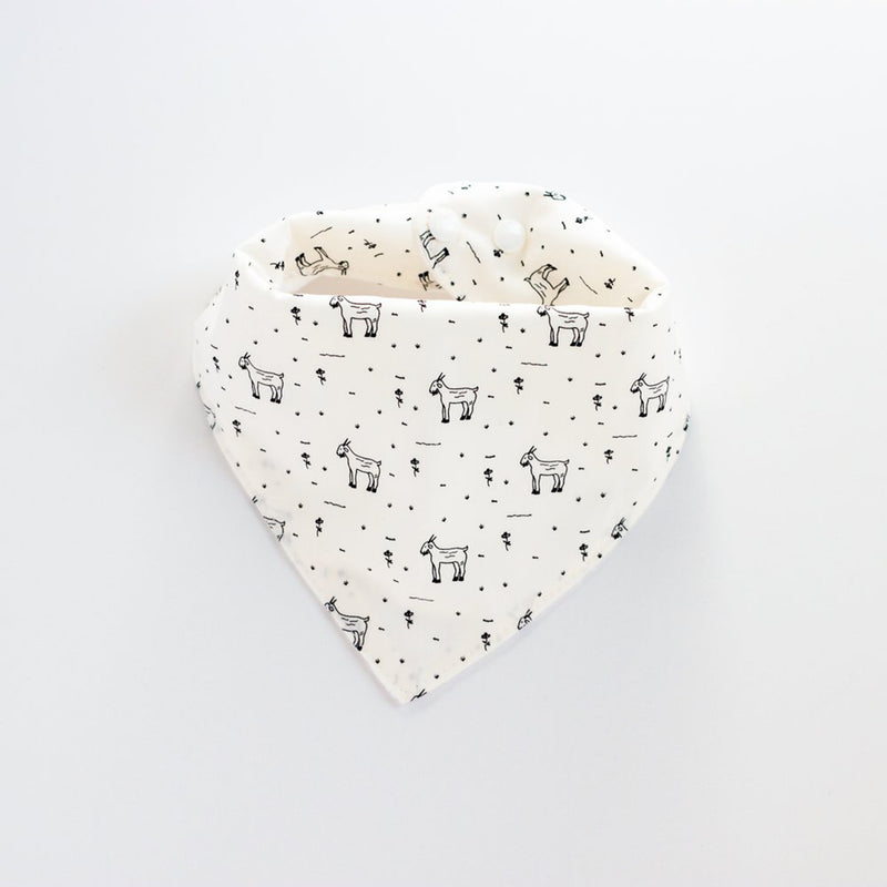Little Billy Goat Muslin Bandana Bib