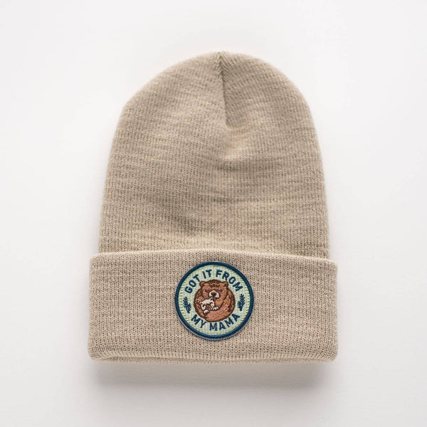 Infant/Toddler Beanie - I  Got It From My Mama (Sand)