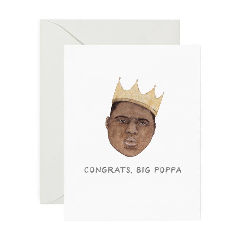 Big Poppa New Dad Greeting Card