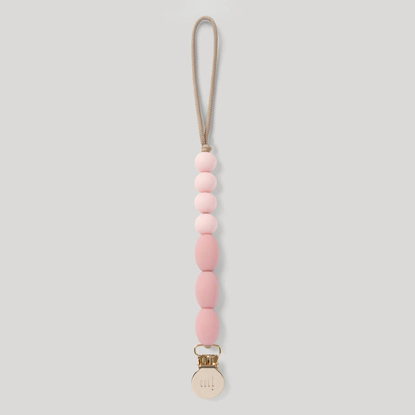 Rose Silicone Pacifier Clip